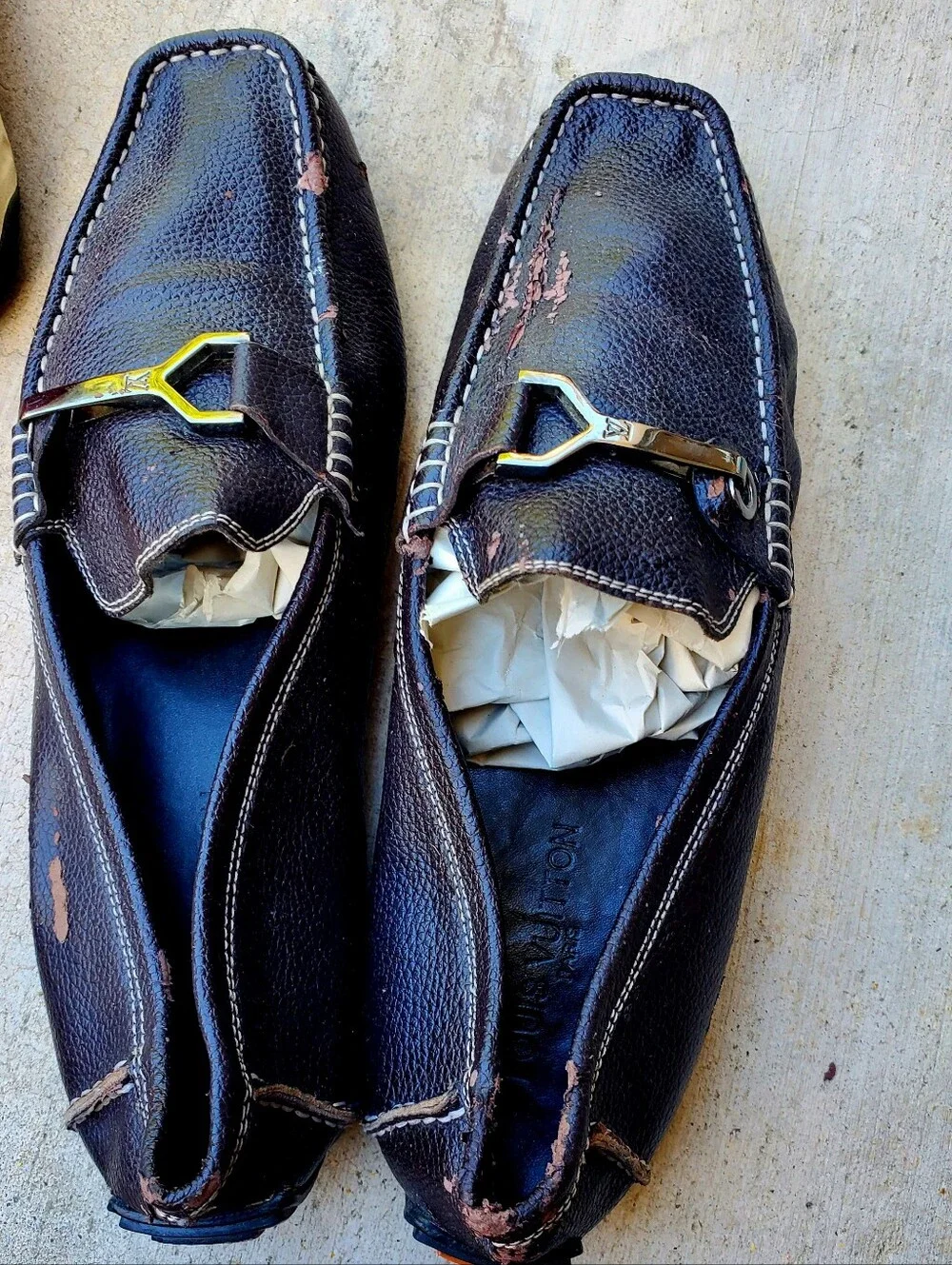 LOUIS VUITTON X YAYOI KUSAMA CAR-SHOES LOAFER SANDALS  EU 43 US 10 UK9 NEW! RARE LOUIS VUITTON x YAYOI KUSAMA Moccasin Shoes  main image 4